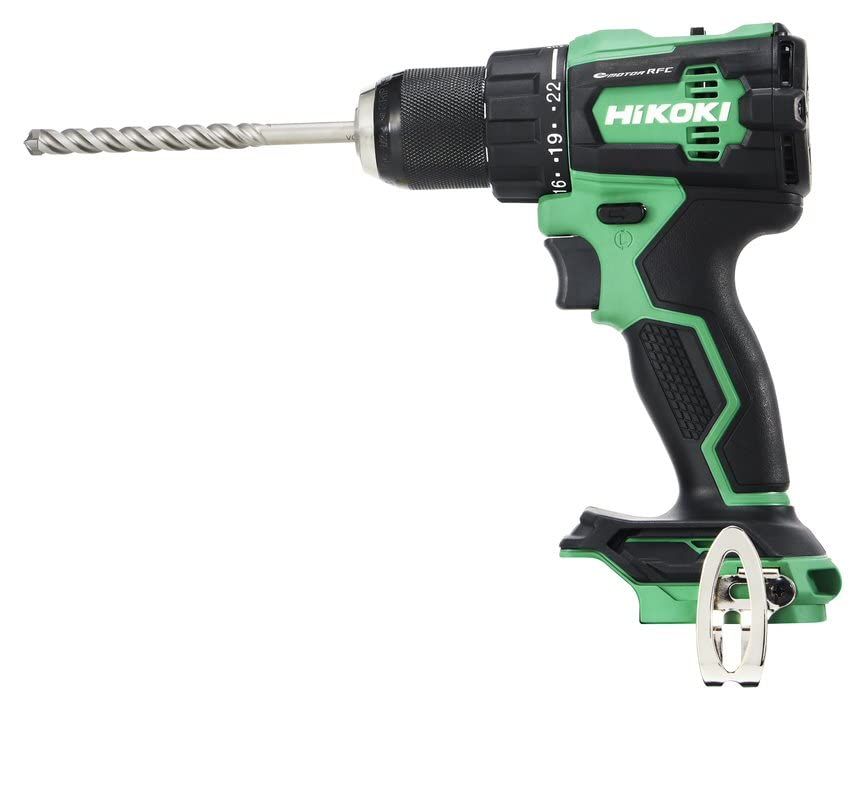 HiKOKI(ハイコーキ) 18V 充電式 振動ドリルドライバー DV18DE コンパクトタイプ バッテリー・充電器・ケース別売 DV18DE(NN)（カラー: グリーン）