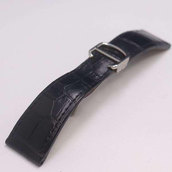 良品 カルティエ 純正ベルト レザー ブラック×ブラウンカラー 24mm用