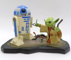 フィギュア ヨーダ&R2-D2 「スター・ウォーズ」 アニメイテッド・マケット Gentle Giant World Tour 2007限定【10日以内発送】