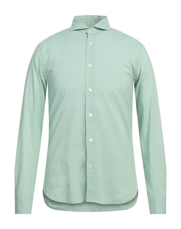 フェデーリ メンズ トップス シャツ FEDELI 無地シャツ Light Green グリーン