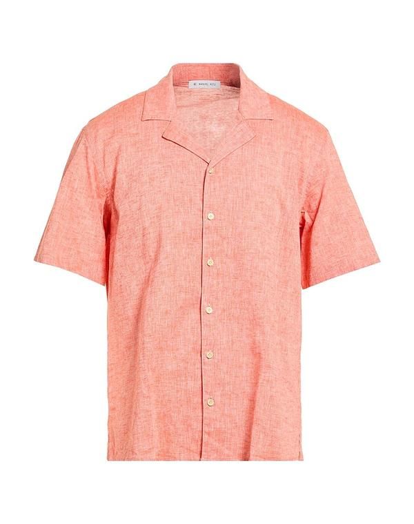 マニュエル リッツ メンズ トップス シャツ MANUEL RITZ 無地シャツ Orange オレンジ 16,186円