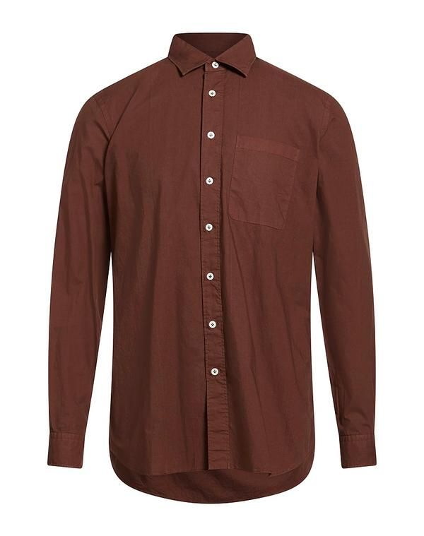 ラルディーニ メンズ トップス シャツ LARDINI Brown ブラウン