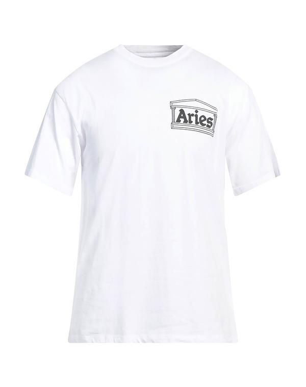 アリーズ メンズ トップス Tシャツ ARIES White ホワイト