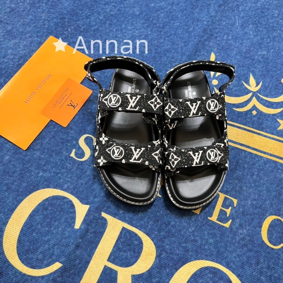 新品同様 人気 新品 LV LOUIS VUITTON ルイヴィトン サンダル