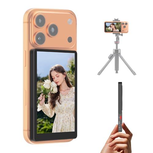 【2026年最新】MAGEX iphone 17 自撮りモニター 4インチ 7.8mm 超薄型 スマホモニター magsafe対応 ワイヤレス接続 ミラーリング iphoneの画面をモニターに映す 背面モニター Vlog記録・ビデオ録画・ライブ配信・TikT★