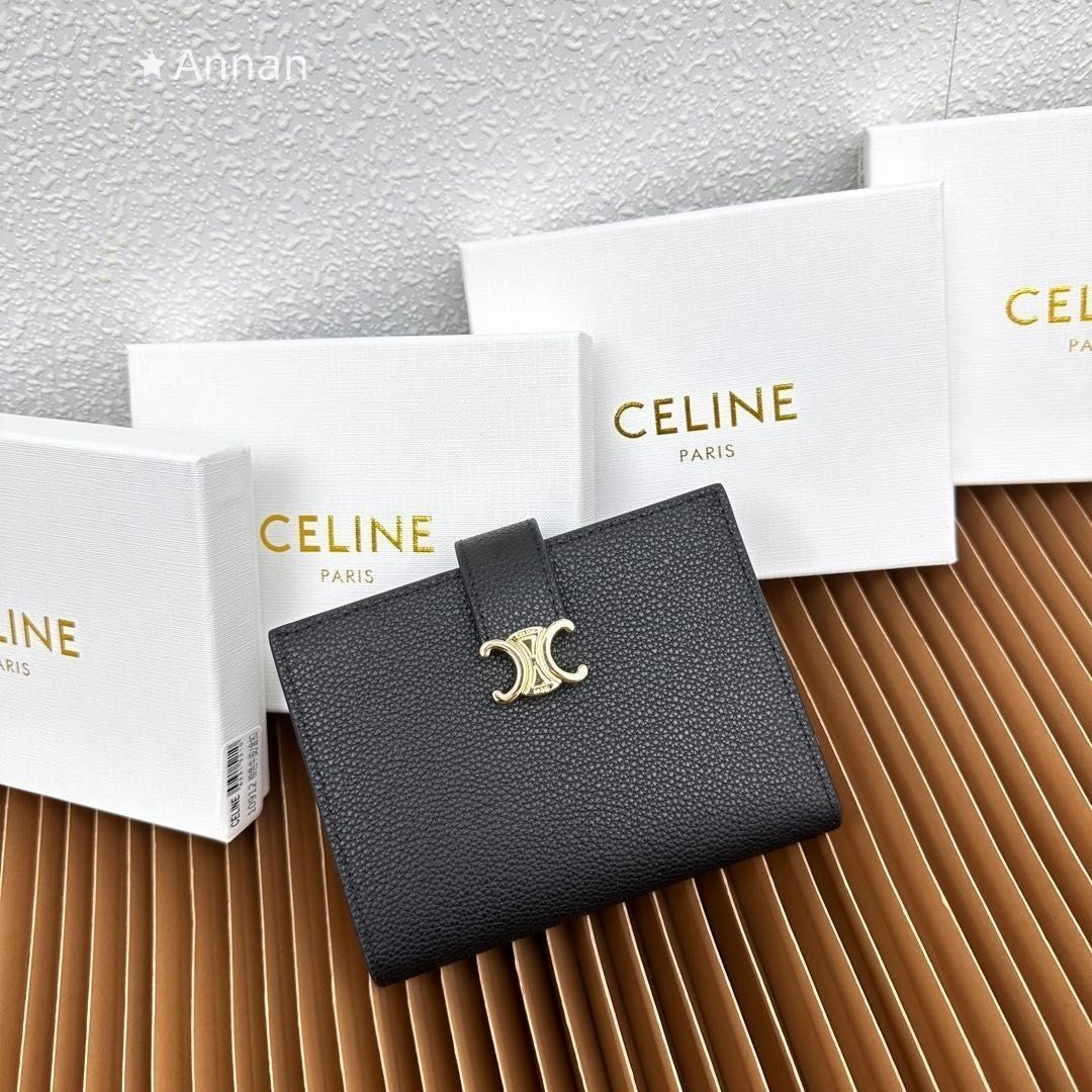 超希少 送料無料 本日特価 CELINE セリーヌ ウォレット 折り財布 小銭入れ