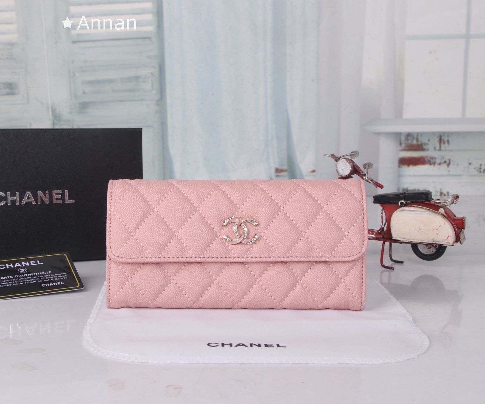 お洒落 極美品 CHANEL シャネル ウォレット 長財布 小銭入れ