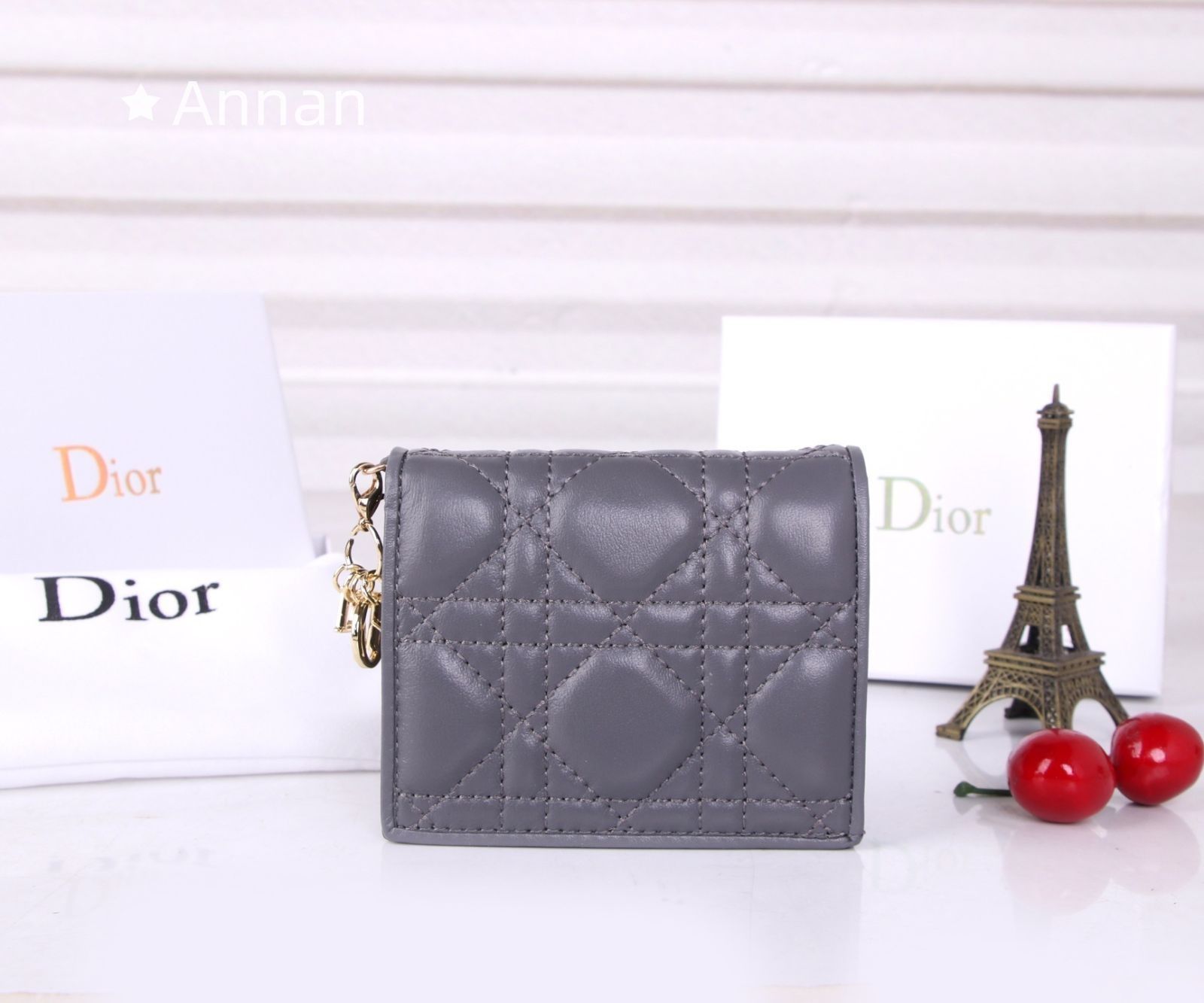 極美品 Christian Dior クリスチャンディオール 折り財布 小銭入れ