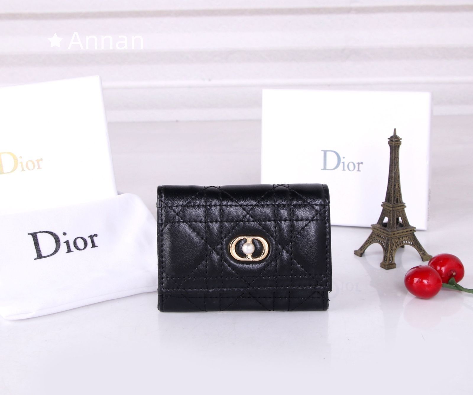 高級 人気商品 Christian Dior クリスチャンディオール 折り財布 小銭入れ