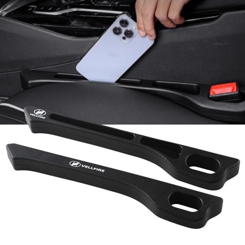 車用 隙間クッション 厚型 車 シートクッション 正・裏面取付可 シート隙間埋め スマホ収納可能 小物落下防止 小物入れ 内装パーツ 運転席/助手席セット ロゴ左右対称設計 2本入り(VELLFIRE専用)ts cc0bafad