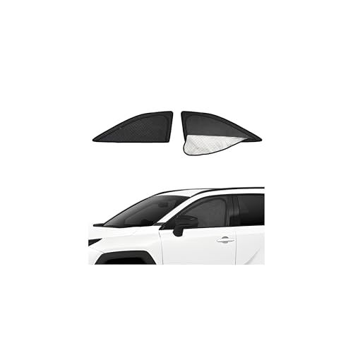 【2in1 サンシェード+カーテン 一体式】MWWM トヨタ RAV4 60系 サンシェード メッシュカーテン ラブ4 サイド用 カーシェード マグネット 換気 UVカット 防虫 運転席 助手席 遮光 断熱 車中泊・夏対策に最適 日よけ アク 87badbb2