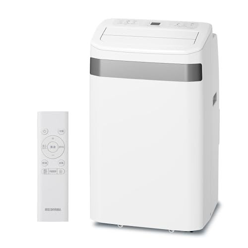 【工事不要】 アイリスオーヤマ インバーター搭載 ポータブルクーラー 8?12畳 3.5kW 移動式 冷風 送風 除湿 ハイパワーモデル IPA-3526U-W ホワイト