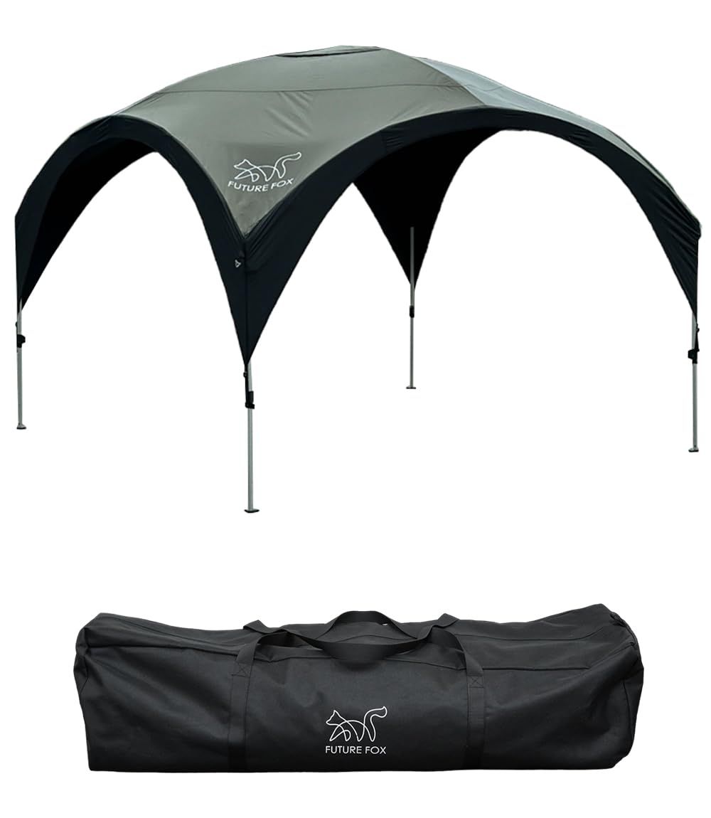 FUTUREFOX FOX-TARP 自立式タープテント シェード 3×3m 二段階高さ調節 耐水圧2000mm UVカット キャンプ アウトドア | ポリエステル,ナイロン,紫外線99.9%カット,天井にベンチレーション付き,組み立て簡単,ガイロープでより安 17,922円