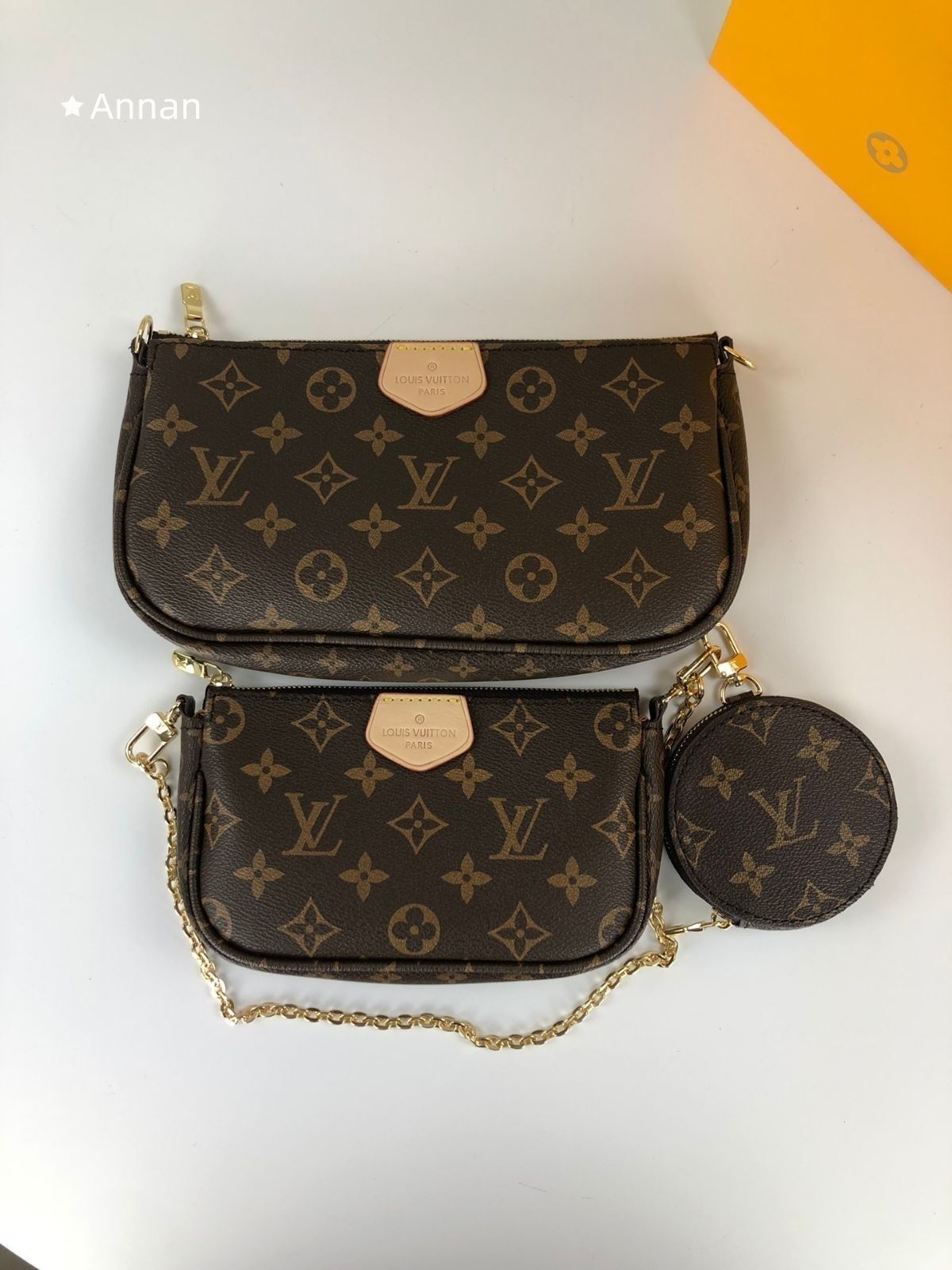 極美品 LOUIS VUITTON ルイ?ヴィトン ショルダーバッグ ミュルティ ポシェット アクセソワール M44813