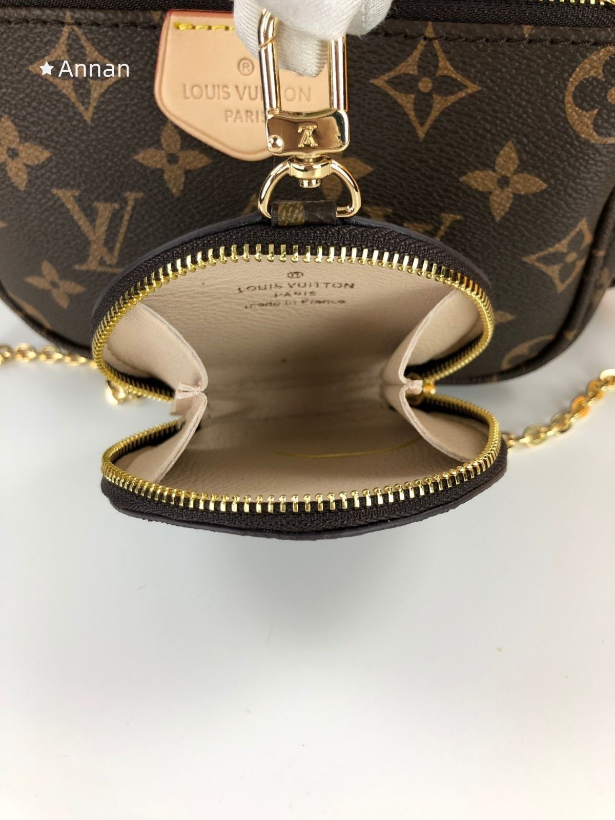 極美品 LOUIS VUITTON ルイ?ヴィトン ショルダーバッグ ミュルティ ポシェット アクセソワール M44813
