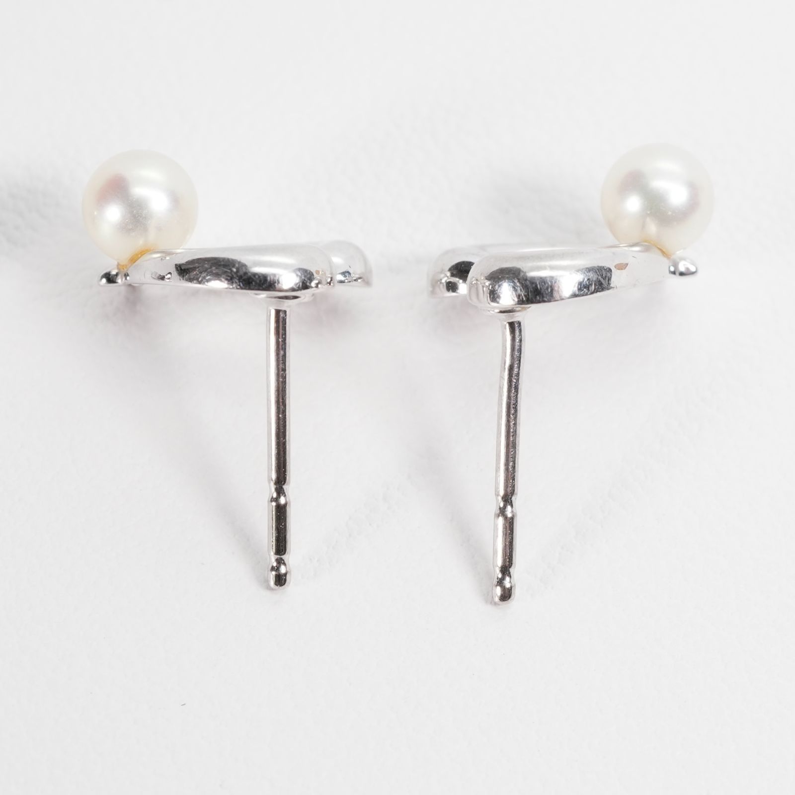 ミキモト ハート K18WG パール ピアス MIKIMOTO◎ /24-4562 - メルカリ