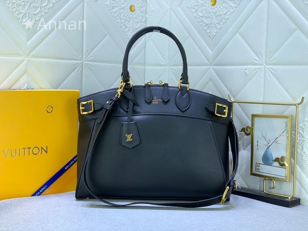 人気 LOUIS VUITTON ルイヴィトン ハンドバッグ トートバッグ 黒