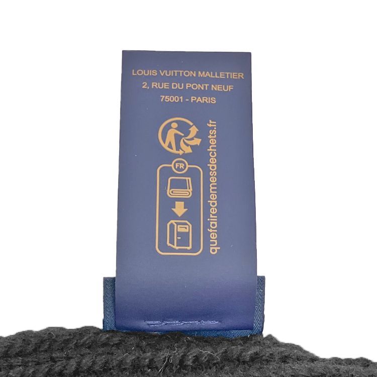 LOUIS VUITTON ルイヴィトン ビーニー LVヘッドライン S00 ノワール