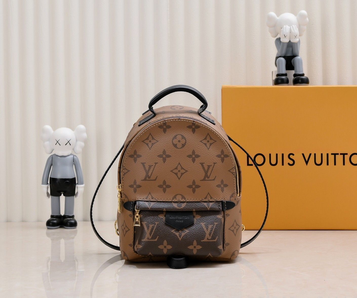 LOUIS VUITTON ルイヴィトン ミニ リュック レディース モノグラムリバース パームスプリングス バックパックMINI ブラウン 茶 かばん 鞄 M42411