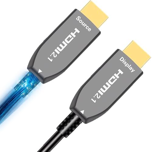 Elfcam® - 20m 8K HDMI 2.1 マルチモード光ファイバーケーブル OM3