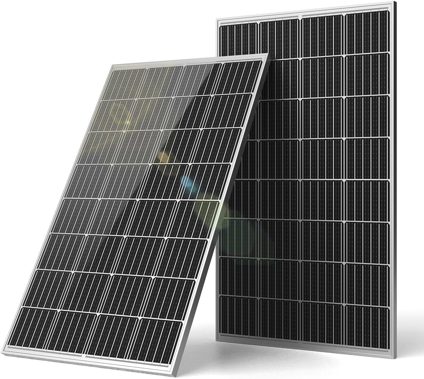 GOYOJO ソーラーパネル 400w = 200w×2枚 MC4コネクタ付属 【ISO 9001/RoHS/T?V準拠】 単結晶シリコン・高変換効率 太陽光パネル IP67防水防塵&直列並列可&コンパクト設計 太陽電池モジュール 屋根/農地/キャンプ/車Ju