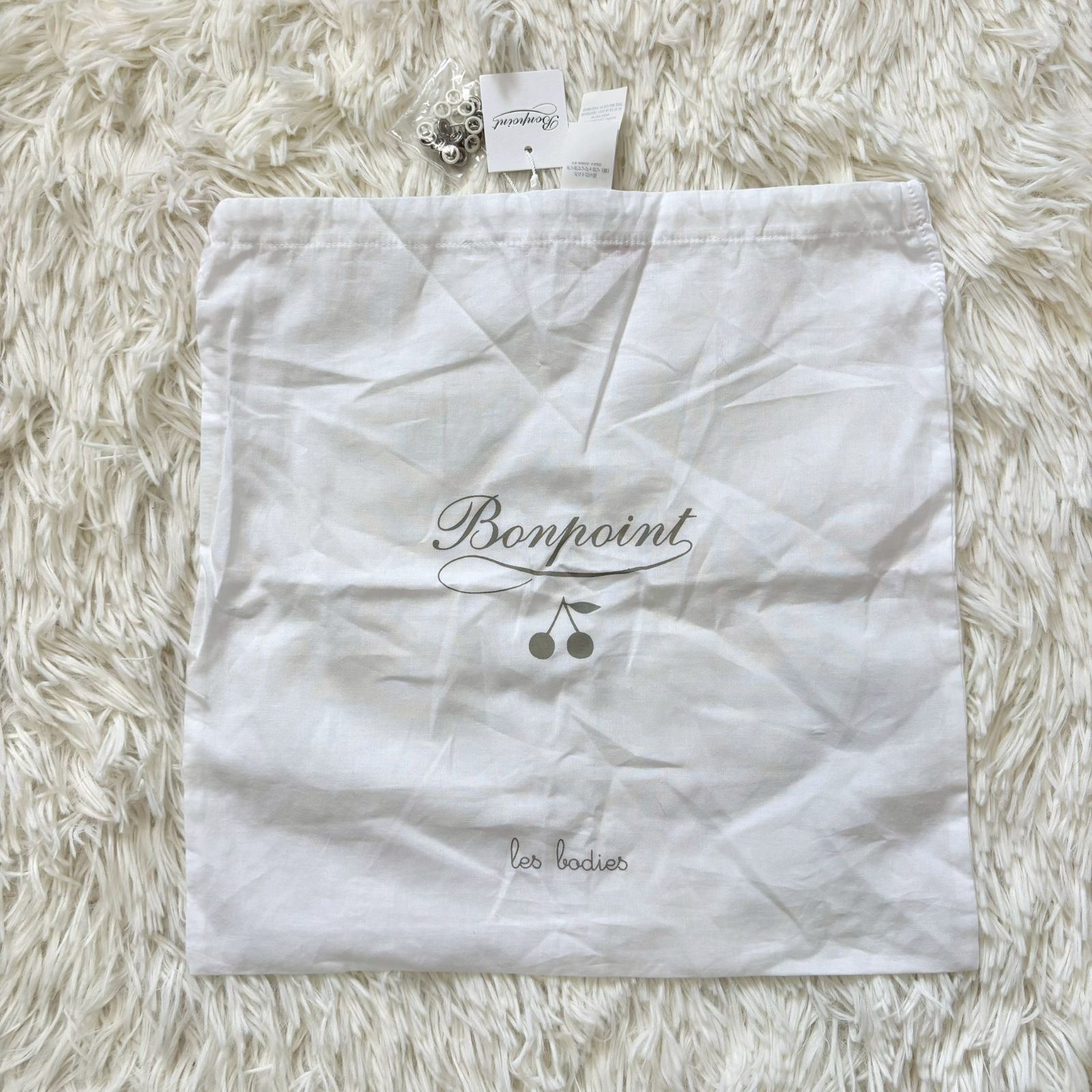 未使用品】Bonpoint ボンポワン 半袖ロンパース 6M 3枚セット 袋付き