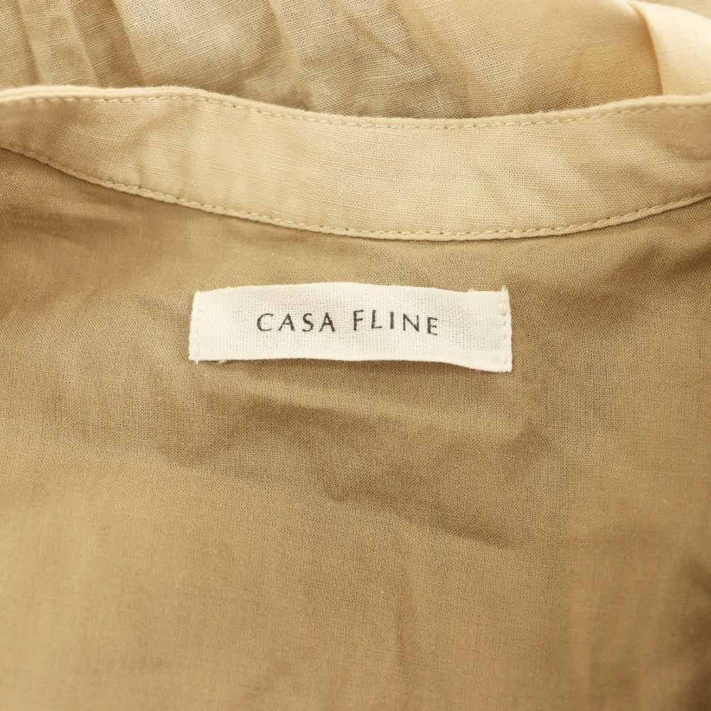 カーサフライン CASA FLINE リネン混 カシュクール イレヘムワンピース