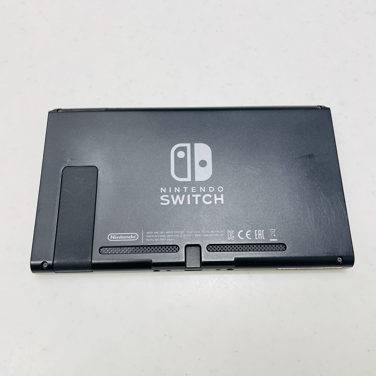 箱付 HAC-001 Nintendo Switch グレー 旧型 初期型 液晶ベゼル小キズ