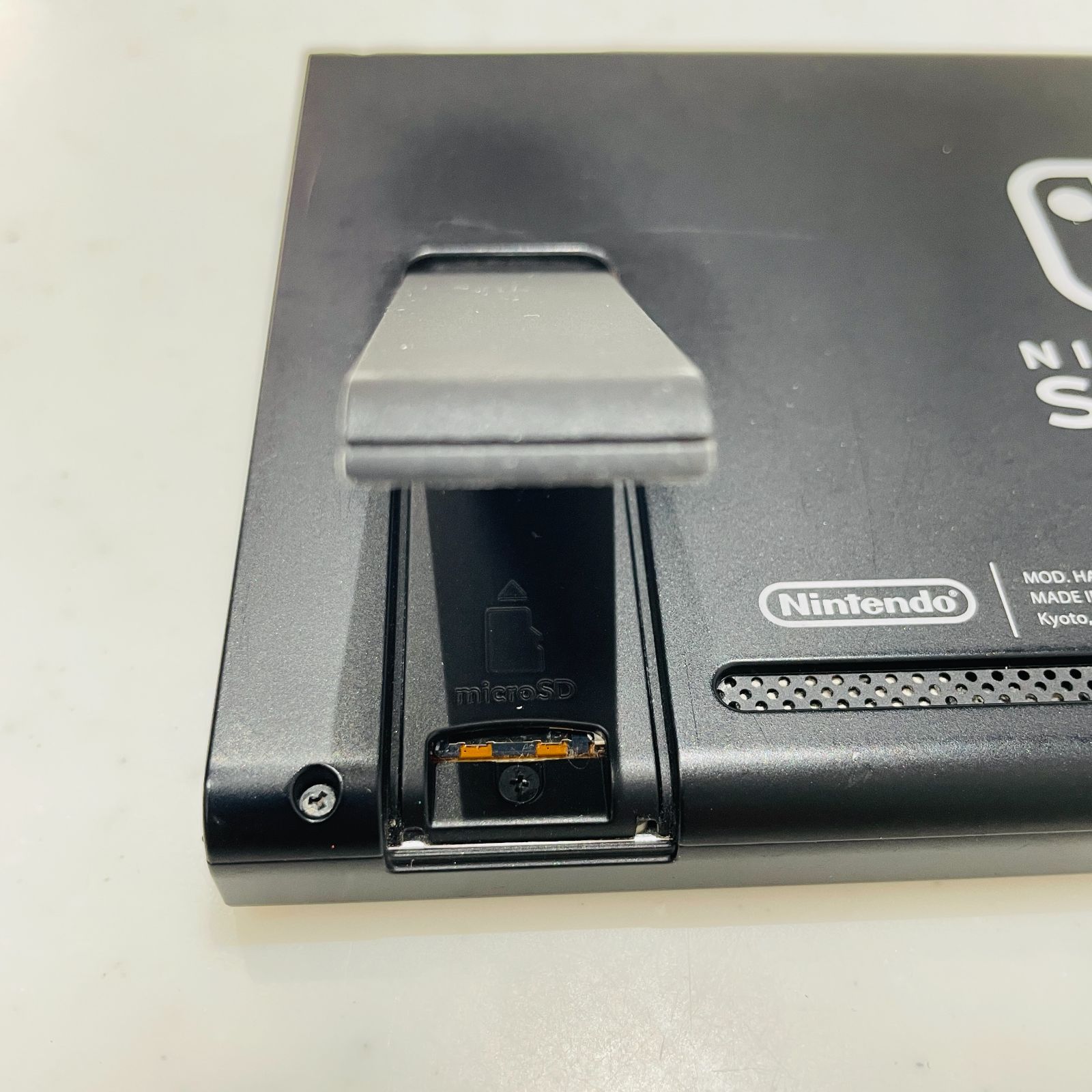 箱付 HAC-001 Nintendo Switch グレー 旧型 初期型 液晶ベゼル小キズ
