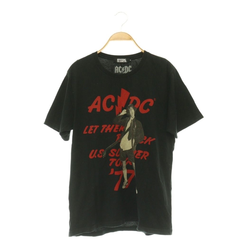 626【タグ付き新品】ヒステリックグラマー♤ビッグロゴ　AC/DC 半袖Tシャツ ヒステリックグラマー HYSTERIC GLAMOUR AC/DC プリントTシャツ 半袖