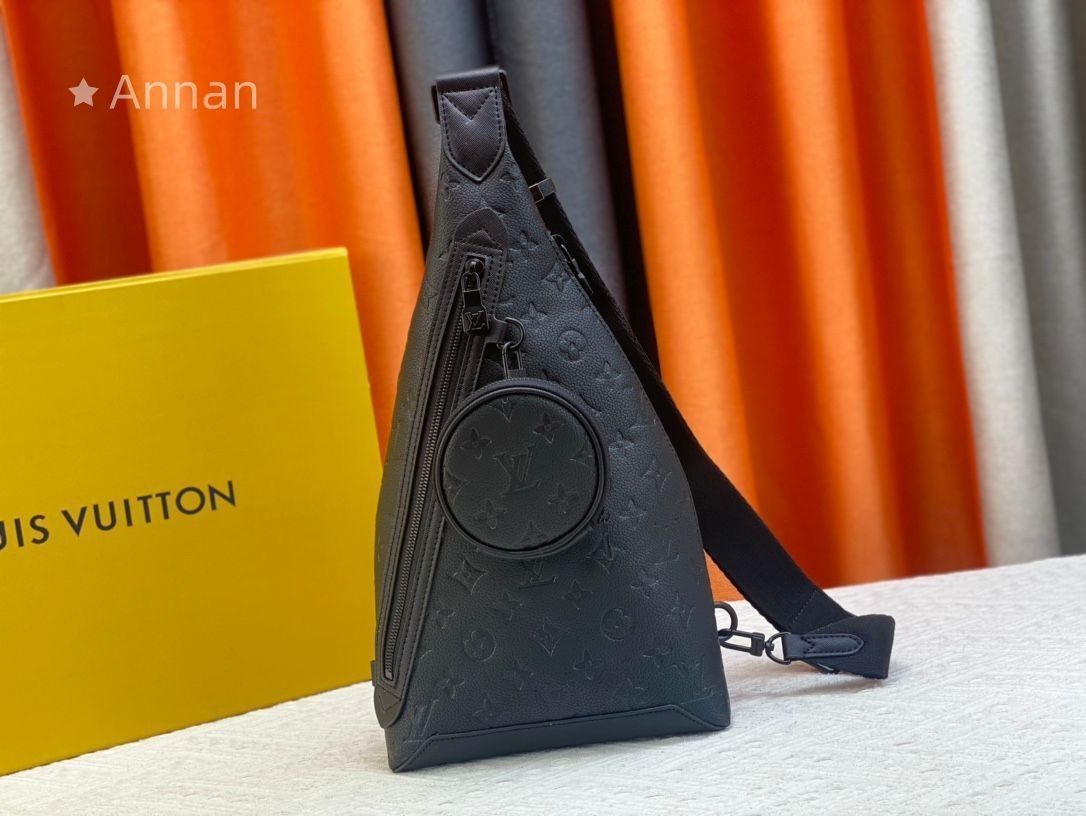 【超美品】 LOUIS VUITTON ルイヴィトン メンズ ボディーバッグ モノグラム エクリプス デュオ スリングバッグ ショルダーバッグ