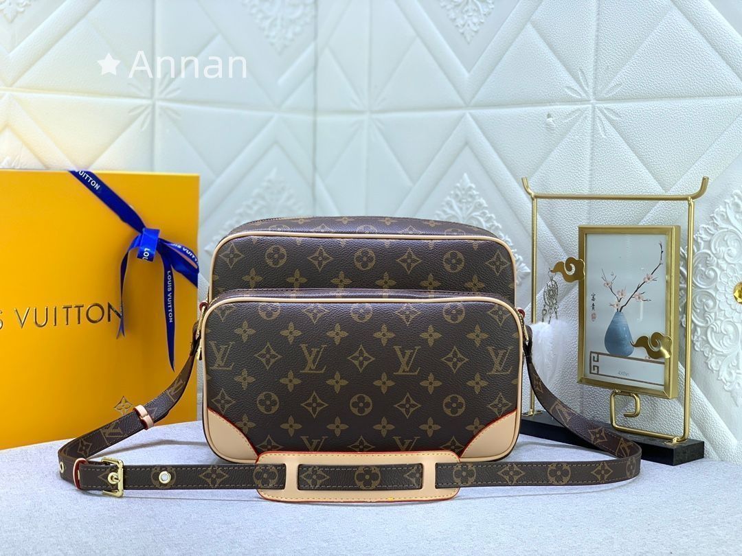 ★超美品★ LOUIS VUITTON ルイヴィトン ショルダーバッグ 人気モデル 送料無料　ナイル モノグラム　 カラーブラウン　 M45244