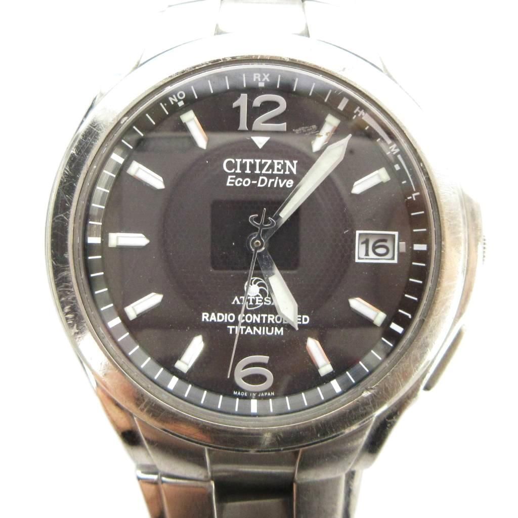 CITIZEN ATTESA H410-T003788 ソーラーウォッチ 日本製 中古品 - 良品