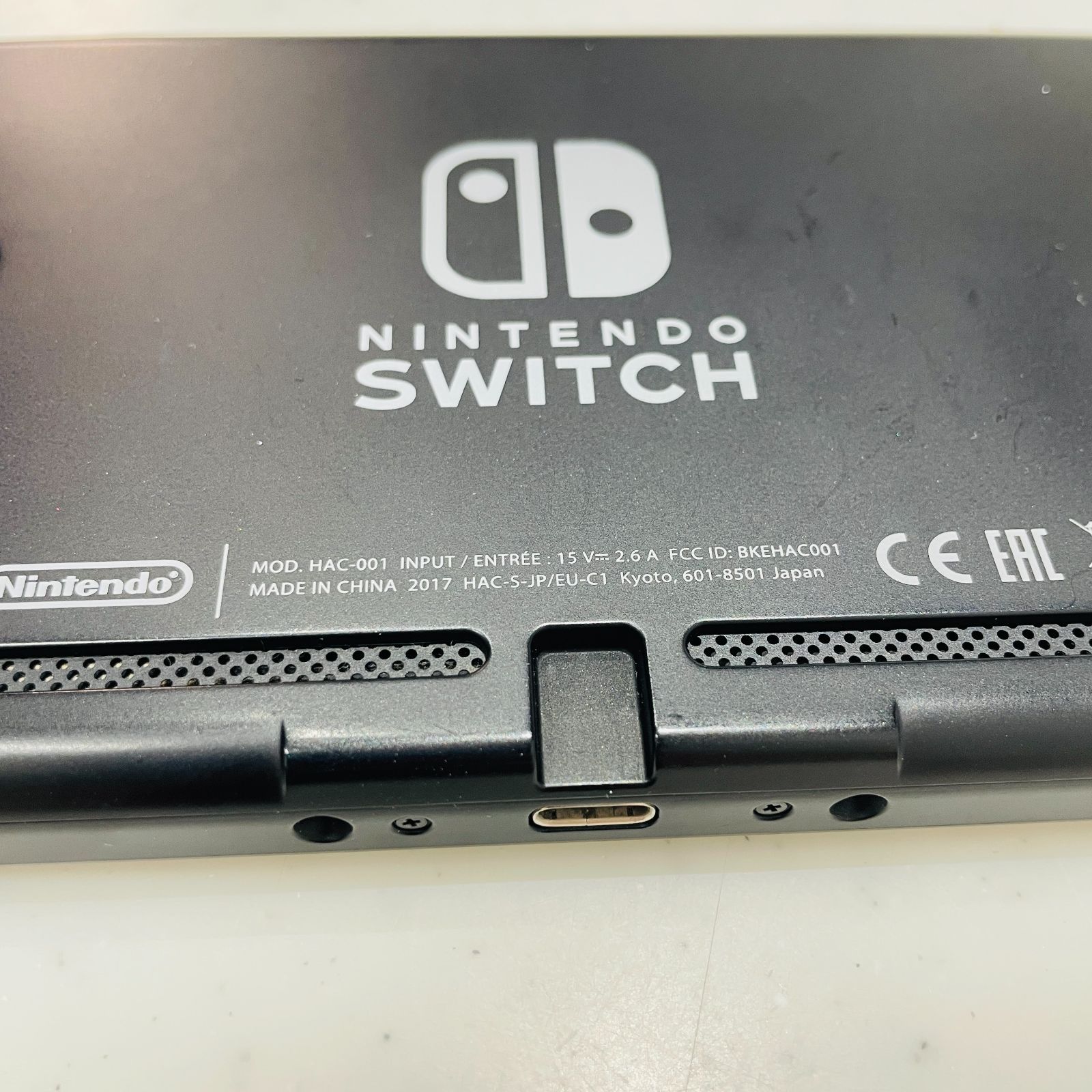HAC-001 未対策機該当ロット 箱付 美品 Nintendo Switch ネオンブルー