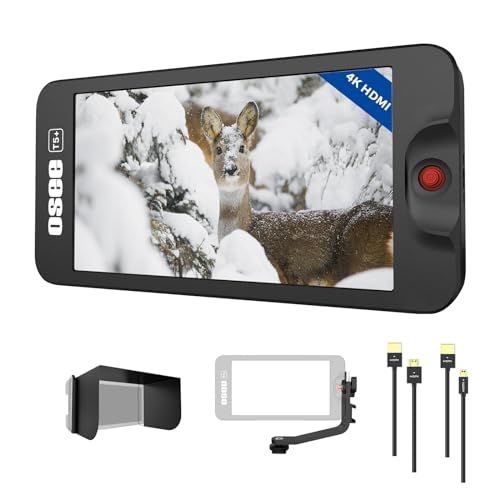 N★【PSE認証取得】OSEE T5+ 5.5 インチ カメラモニター ビデオモニター 1000nits 3D LUTのサポートIPS FHD 1920x1080 4K HDMI 出力/入力 信号 一眼レフカメラ用 2b5edac8