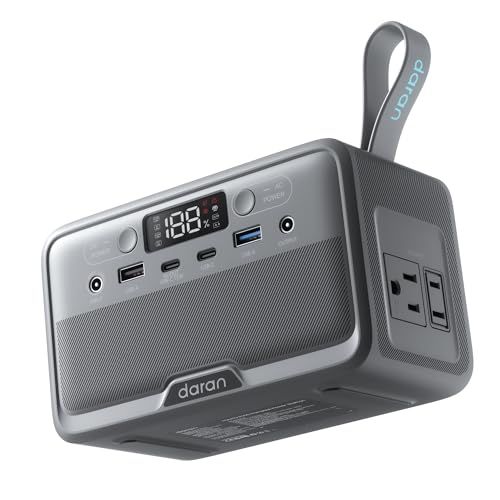 N★DARAN ポータブル電源 小型 100W 89.6Wh リン酸鉄バッテリー採用 AC出力対応 軽量1.15kg 大容量 アウトドア 1.2時間急速充電 機内持ち込み可能 USB-Type C充電 AC ソーラーパネル充電対応 ぽ-たぶる 09f48778