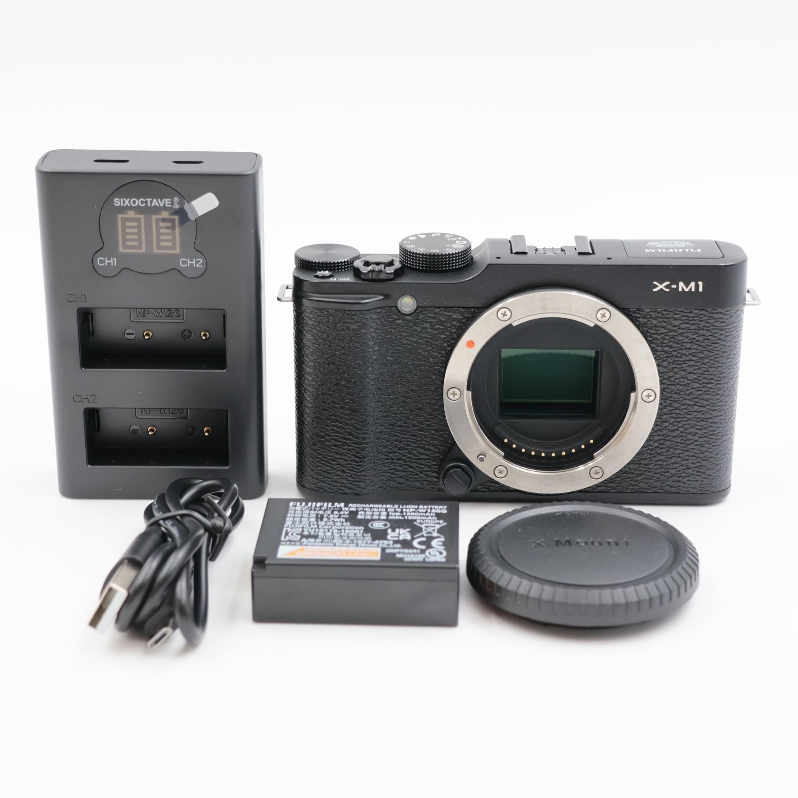 □良品□ FUJIFILM X-M1 ボディ ブラック ミラーレス一眼カメラ 富士 