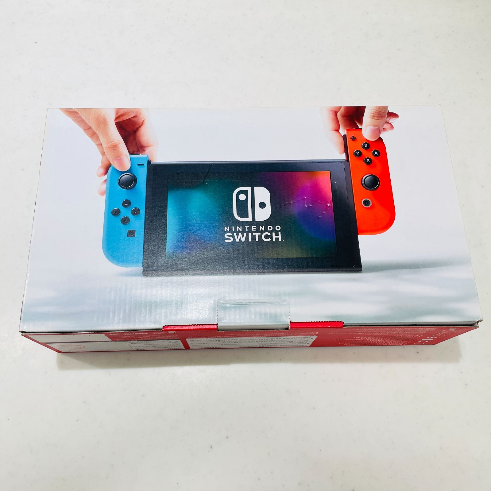 HAC-001 未対策機該当ロット 箱付 美品 Nintendo Switch ネオンブルー