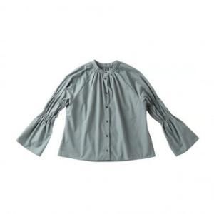 【新品・4営業日で発送】角野晒染 KADONO SARASHI SOME 和晒 2WAY ブラウジングスリーブシャツ ダークサージ フリーサイズ (2320275)