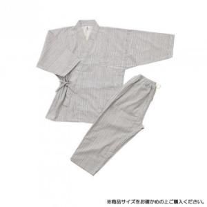 【新品・4営業日で発送】角野晒染 KADONO SARASHI SOME 和晒 ガーゼパジャマ 纏 Matoi いろは織 メンズ 白紺ストライプ S (2320134)