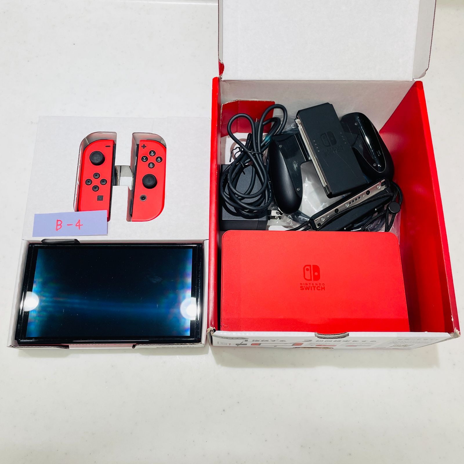 HEG-001 箱付 完品 Nintendo Switch 有機ELモデル マリオレッド 液晶