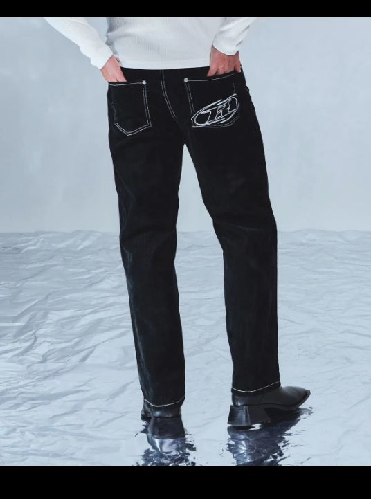 (未開封) 完売 BORN TO WIN ツアーベルベット デニム 3size ブラック 新品