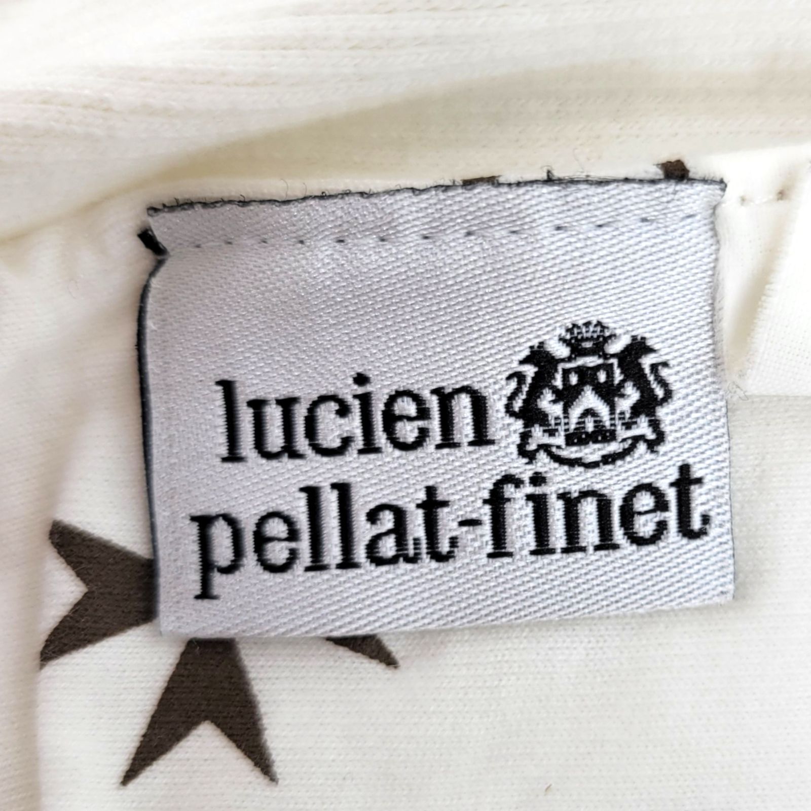 lucien pellat-finetスカル刺繍デザイン ガウンコートmh701 Lucien Pellat-Finet ルシアンペラフィネ スカル×ダーツ柄 バック