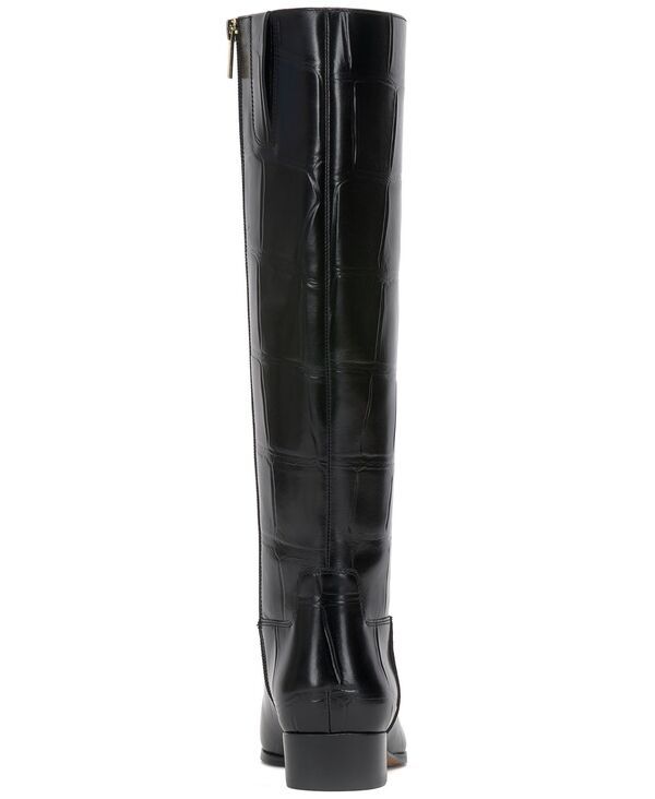 ヴィンスカムート レディース シューズ ブーツ・レインブーツ Vince Camuto Womens Pavla KneeHigh SnipToe Boots Black Croco ブラック