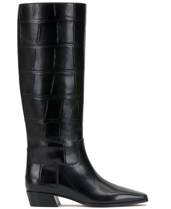 ヴィンスカムート レディース シューズ ブーツ・レインブーツ Vince Camuto Womens Pavla KneeHigh SnipToe Boots Black Croco ブラック