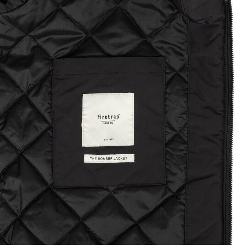 ファイヤートラップ メンズ アウター ジャケット・ブルゾン Firetrap Bomber Jacket Mens Black ブラック