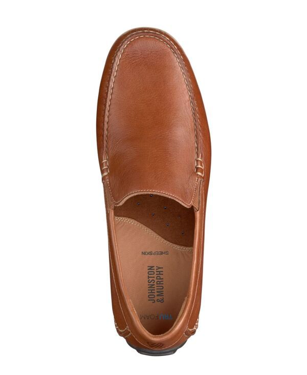 ジョンストンアンドマーフィー メンズ シューズ スリッポン・ローファー ローファー Johnston Murphy Mens Cort Moc Venetian Driving Loafers Tan
