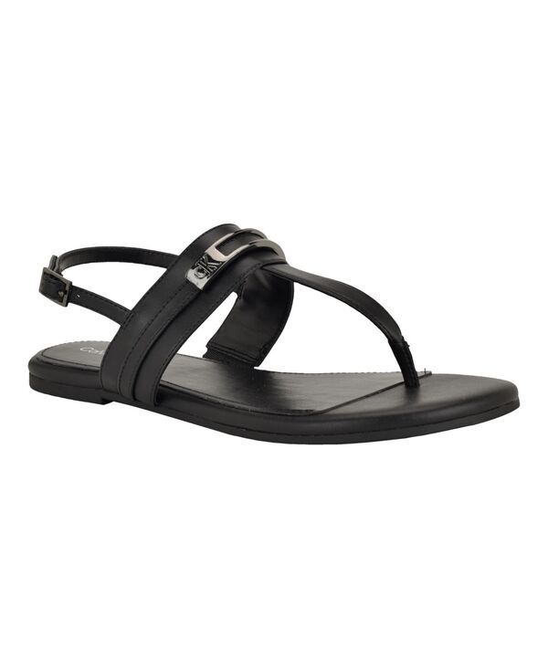 カルバンクライン レディース シューズ サンダル Calvin Klein Womens Bettia Flat Slingback Sandals Black ブラック