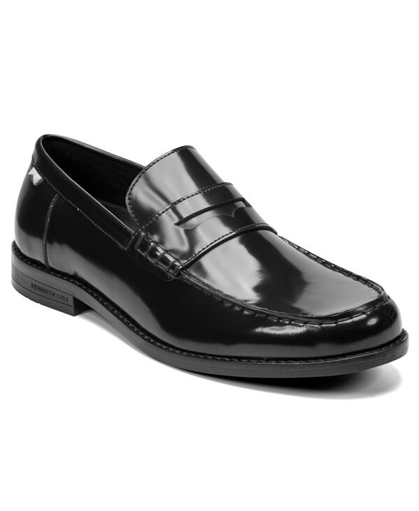 ケネスコール メンズ シューズ スリッポン・ローファー Kenneth Cole New York Mens Paco Casual SlipOn Loafer Black Leather ブラック