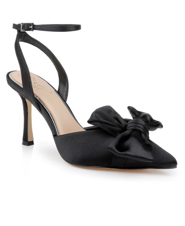 ジュウェルダグレイミシュカ レディース シューズ パンプス Jewel Badgley Mischka Womens Francine Evening Pumps Black Satin ブラック